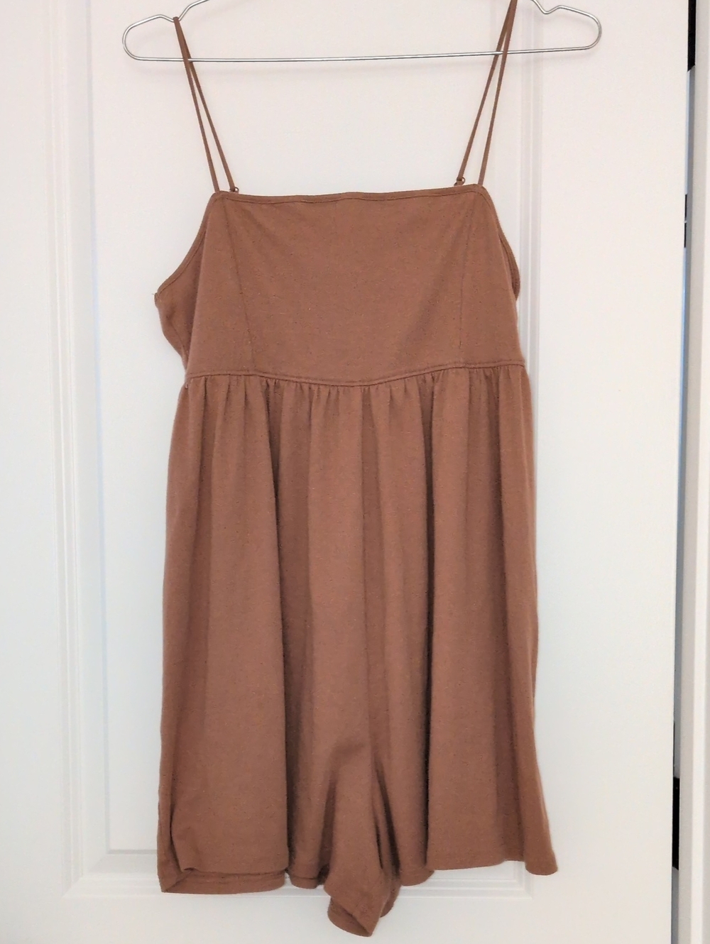 American Eagle Rust Brown Ribbed Romper Size Medium